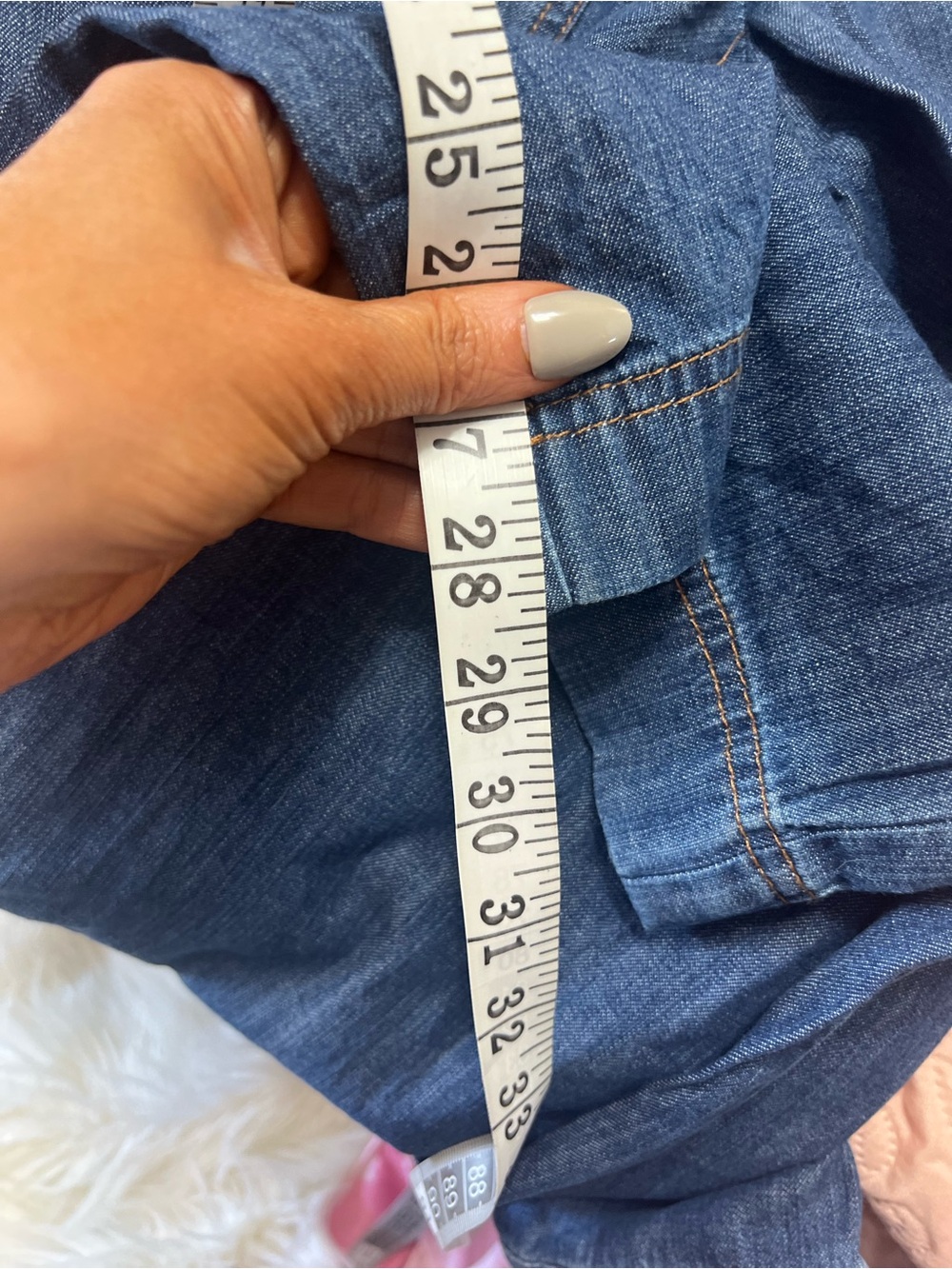 TALBOTS Denim Jumpsuit Medium Pockets Button Down Long Sleeve - Picture 14 of 15